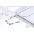 Dazzling CZ Stackable Star Pendant Necklaces Jewelry Gift